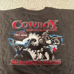 Harley-Davidson Genuine Motorcycles Black Pocket Tee